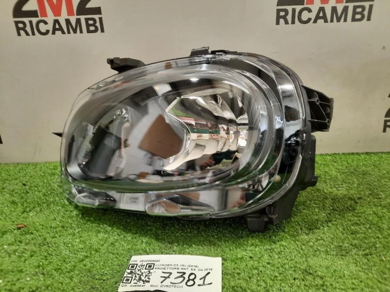 Proiettore ANT SX ATTACCHI ROTTI 9820059680 Citroen C3 III 2016