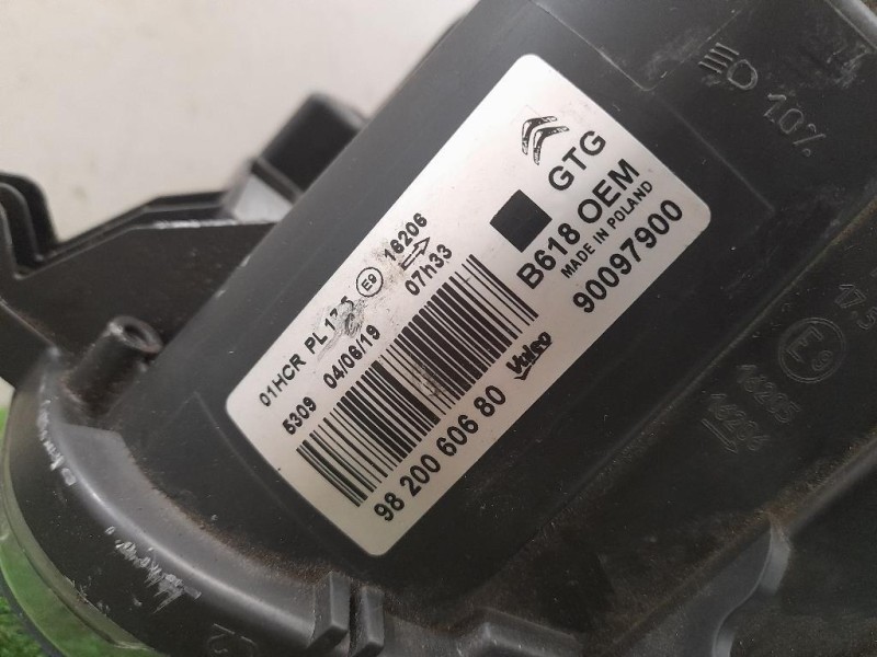 Proiettore ANT SX DANNEGGIATO 9820060680 Citroen C3 III 2016