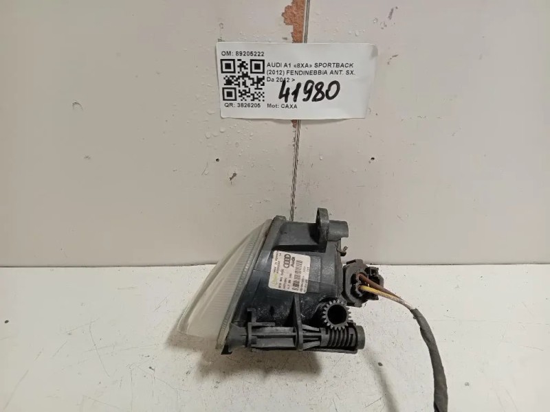 Fendinebbia ANT SX 89205222 Audi A1 8XA Sportback 2012