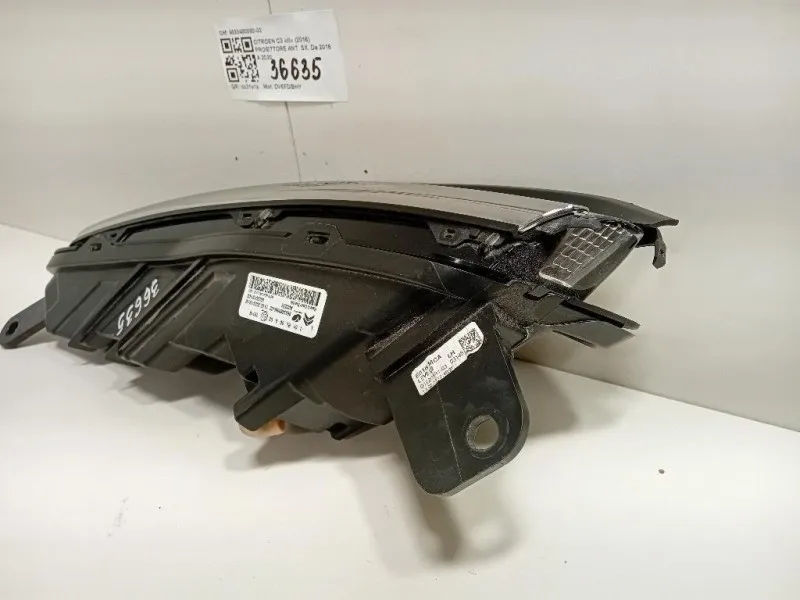 Proiettore ANT SX 9833480680-03 Citroen C3 III 2016