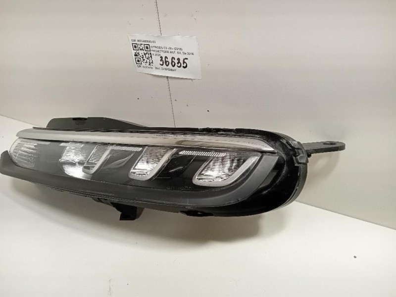 Proiettore ANT SX 9833480680-03 Citroen C3 III 2016