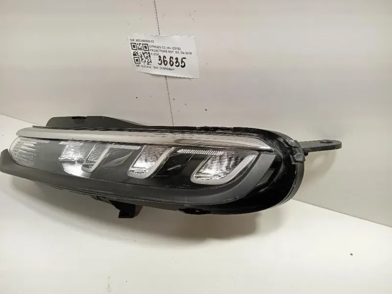 Proiettore ANT SX 9833480680-03 Citroen C3 III 2016