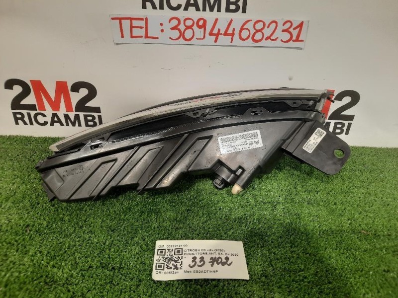 Proiettore ANT SX 9833480680 00220131-03 Citroen C3 III 2020
