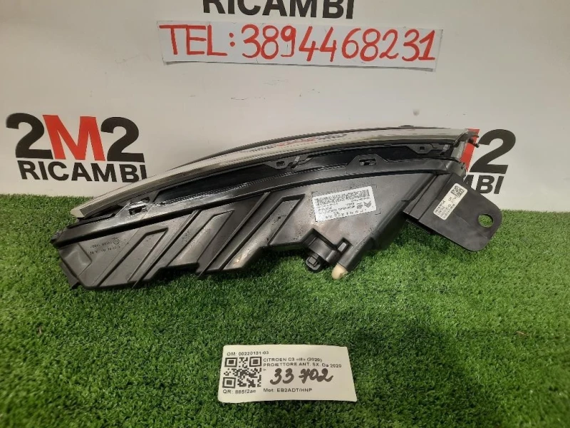 Proiettore ANT SX 9833480680 00220131-03 Citroen C3 III 2020