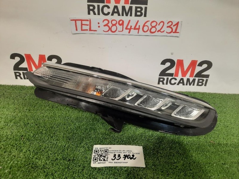 Proiettore ANT SX 9833480680 00220131-03 Citroen C3 III 2020