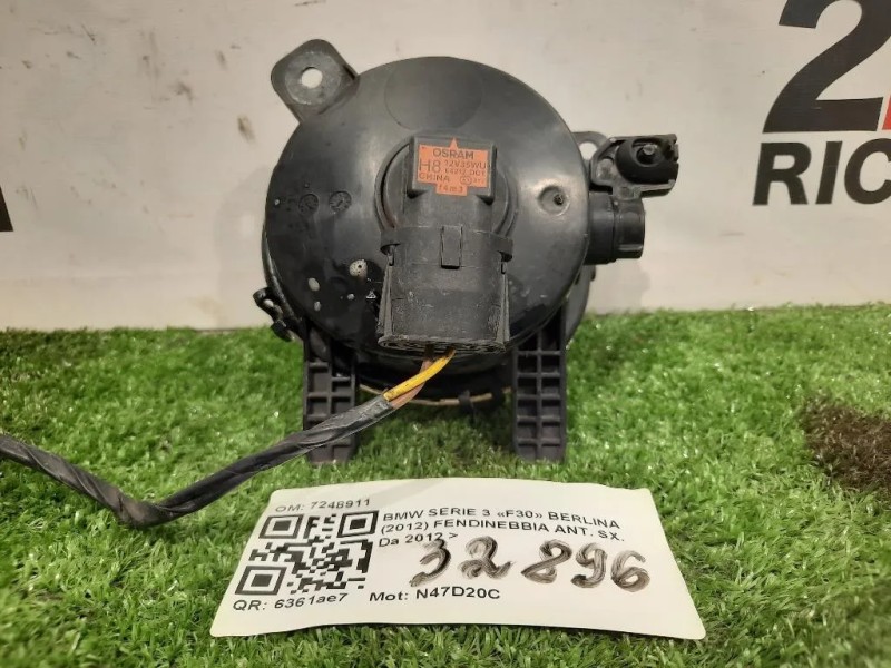 Fendinebbia ANT SX 7248911 Bmw Serie 3 F30 Berlina 2012