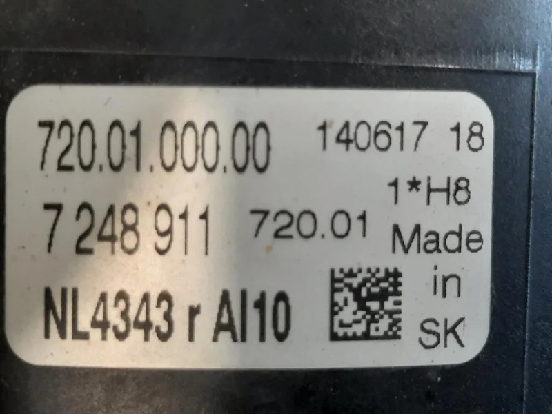 Fendinebbia ANT SX 7248911 Bmw Serie 3 F30 Berlina 2012