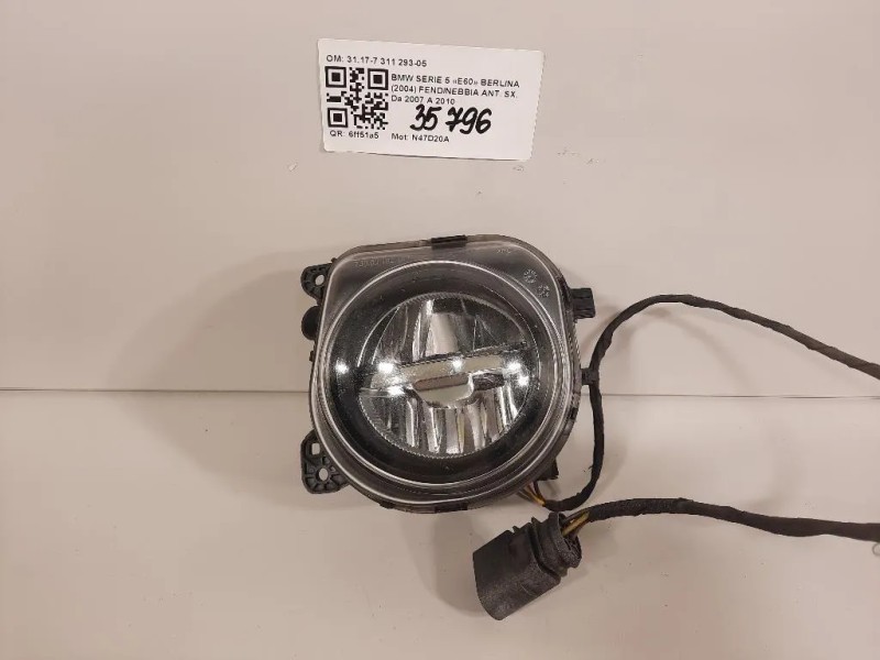 Fendinebbia ANT SX 3117-7 311 293-05 Bmw Serie 5 E60 Berlina 2004