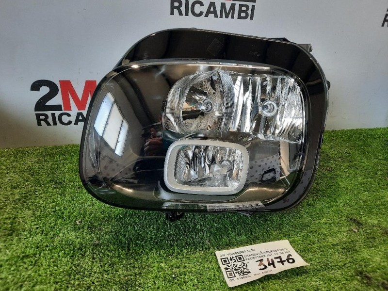Proiettore ANT SX YQ00052980 Citroen C3 Aircross 2017