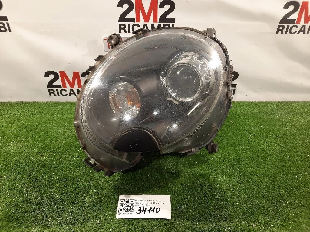 Proiettore ANT SX PROIETTORE FARO MINI CON PARABOLA NERA Mini MINI Cooper R56 2007