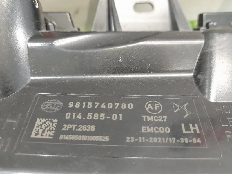 Fendinebbia ANT SX 9815740780 Citroen DS4 I 2016