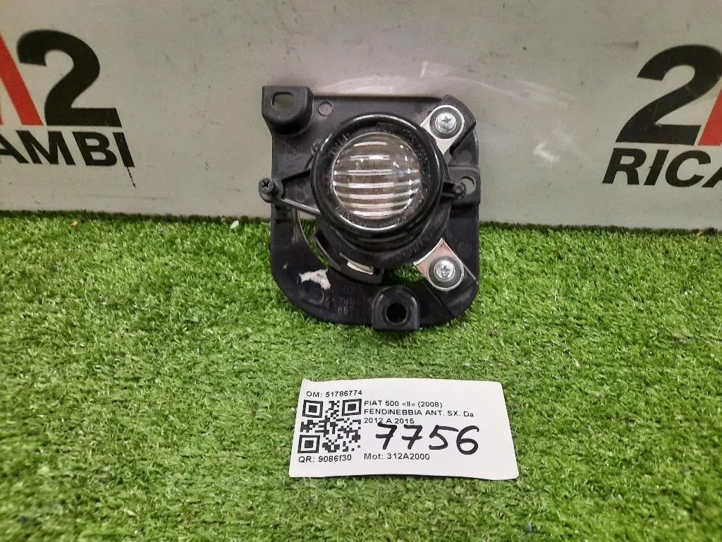 Fendinebbia ANT SX 51786774 Fiat 500 II 2008