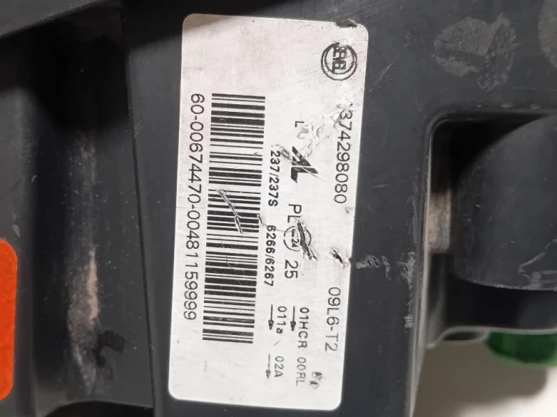 Proiettore ANT SX 1374298080 Citroen Jumper III 2014