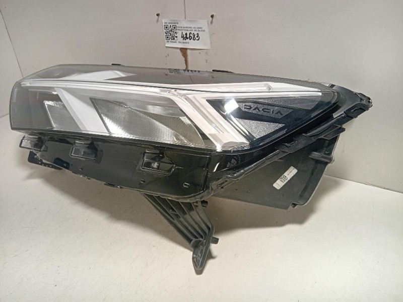 Proiettore ANT SX 260602561R Dacia Sandero III 2020