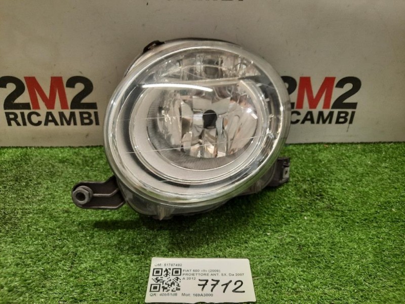 Proiettore ANT SX 51787492 Fiat 500 II 2008