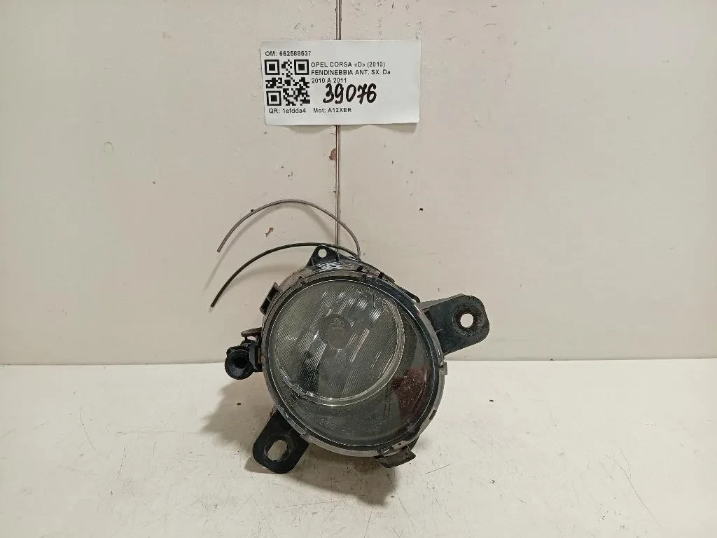 Fendinebbia ANT SX 662588537 Opel Corsa D 2010