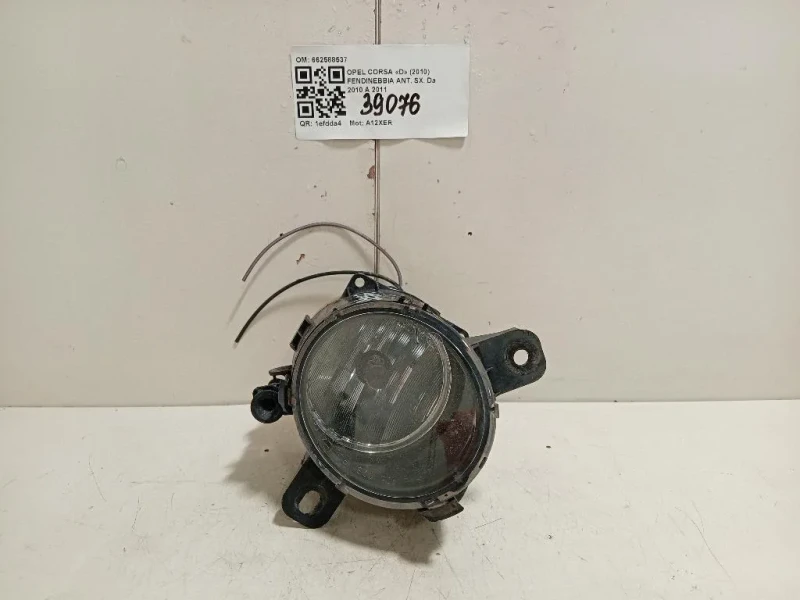Fendinebbia ANT SX 662588537 Opel Corsa D 2010