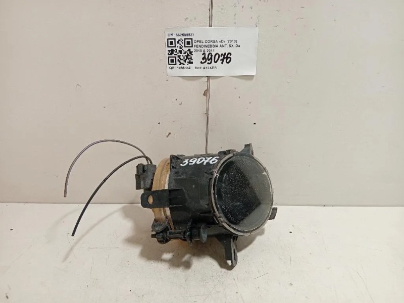 Fendinebbia ANT SX 662588537 Opel Corsa D 2010