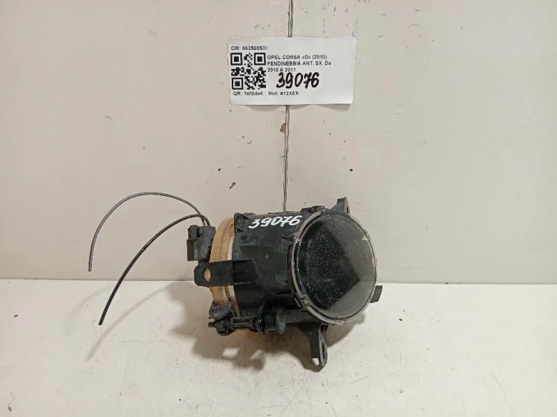 Fendinebbia ANT SX 662588537 Opel Corsa D 2010