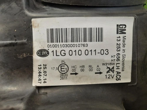 Proiettore ANT SX 13253656 Opel Astra J 2010