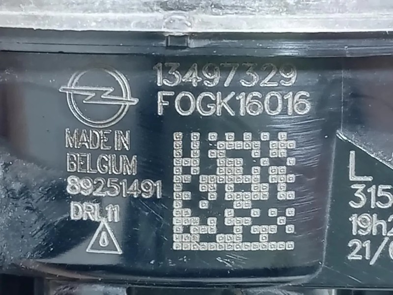 Fendinebbia ANT SX 13497329 Opel Mokka B 2020