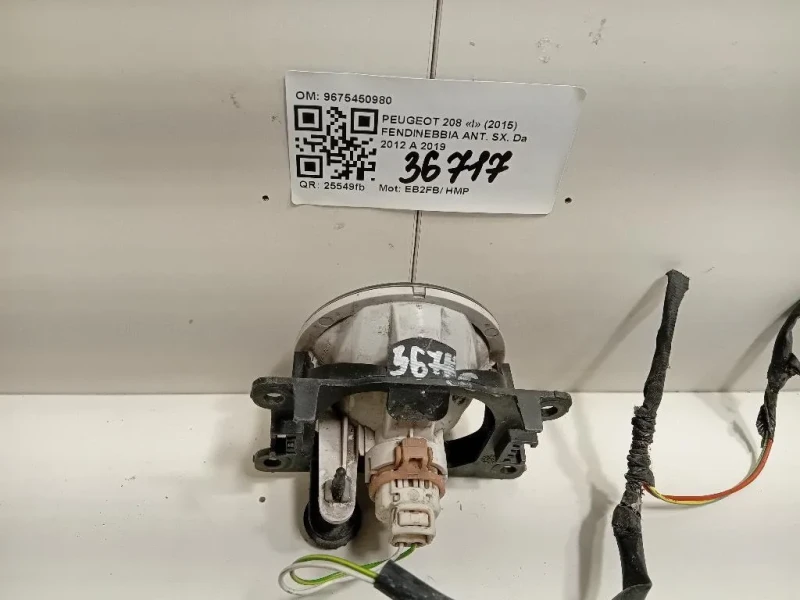 Fendinebbia ANT SX 9675450980 Peugeot 208 I 2015
