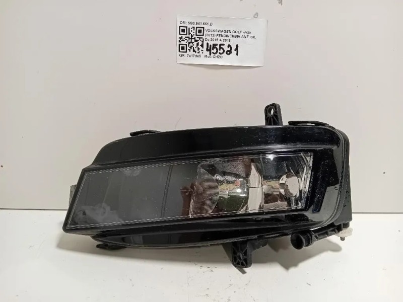 Fendinebbia ANT SX 5G0941661D Volkswagen GOLF VII 2013