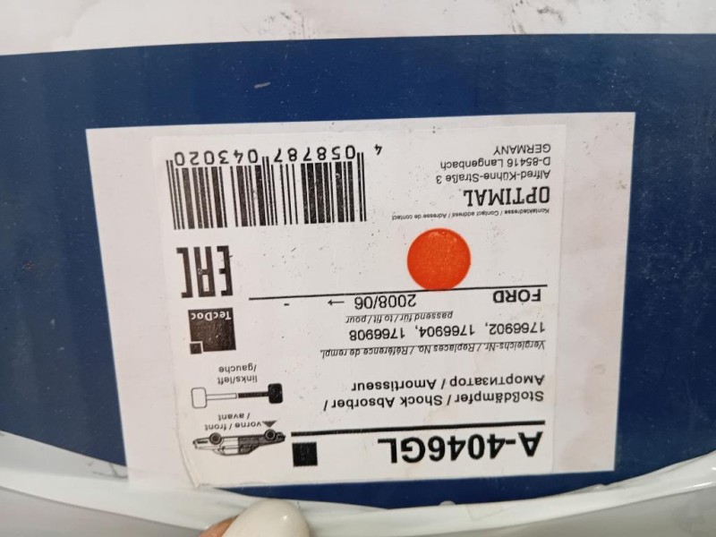 Ammortizzatore ANT SX A-4046GL Ford Fiesta VI 2012