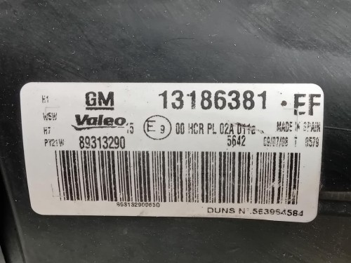 Proiettore ANT SX 47530748 Fiat 500L Living 2013