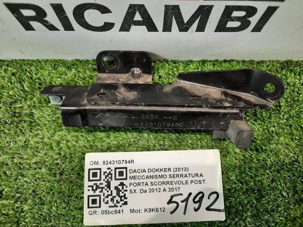 Fermo Porta Scorrevole POST SX 824310794R Dacia Dokker 2013