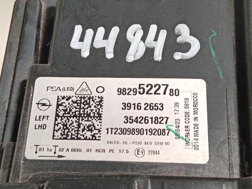 Proiettore ANT SX 1374298080 Fiat Ducato 250 2007