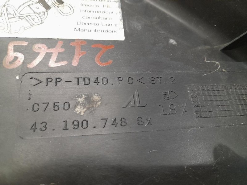 Proiettore ANT SX 43190748 Fiat Ducato 250 2007