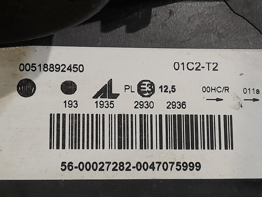 Proiettore ANT SX 00518892450 Fiat Panda II 2012