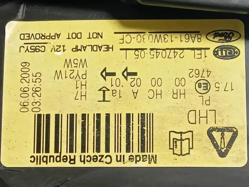 Proiettore ANT SX 8A61-13W030-CF Ford Fiesta VI 2008