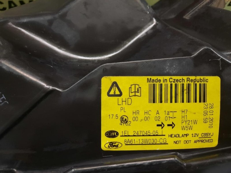 Proiettore ANT SX 8A6113W030CG Ford Fiesta VI 2008