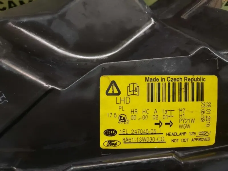 Proiettore ANT SX 8A6113W030CG Ford Fiesta VI 2008