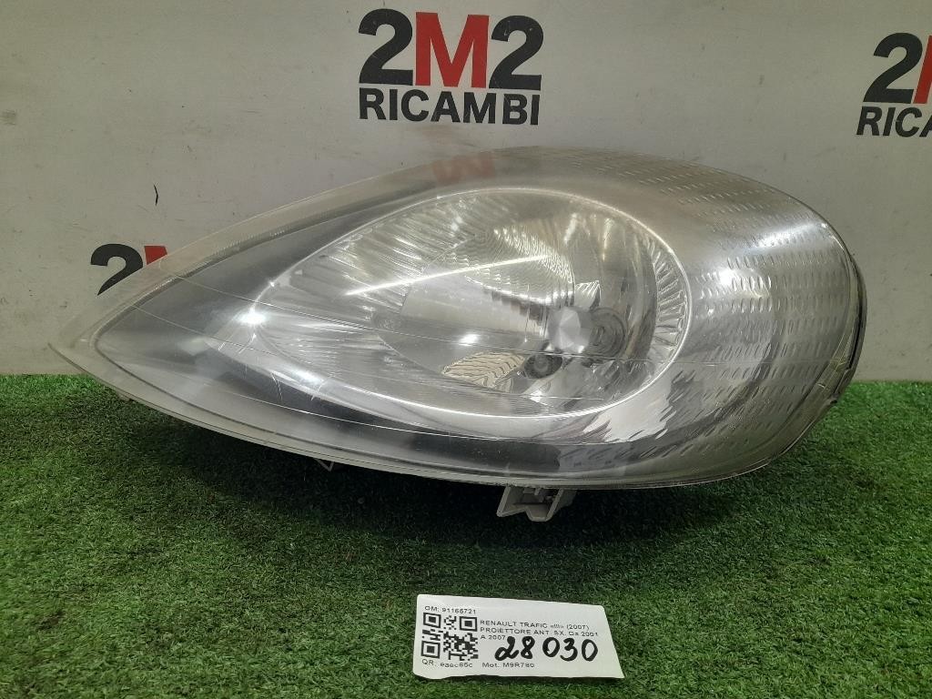 Proiettore ANT SX 91165721 Opel Vivaro A 2001