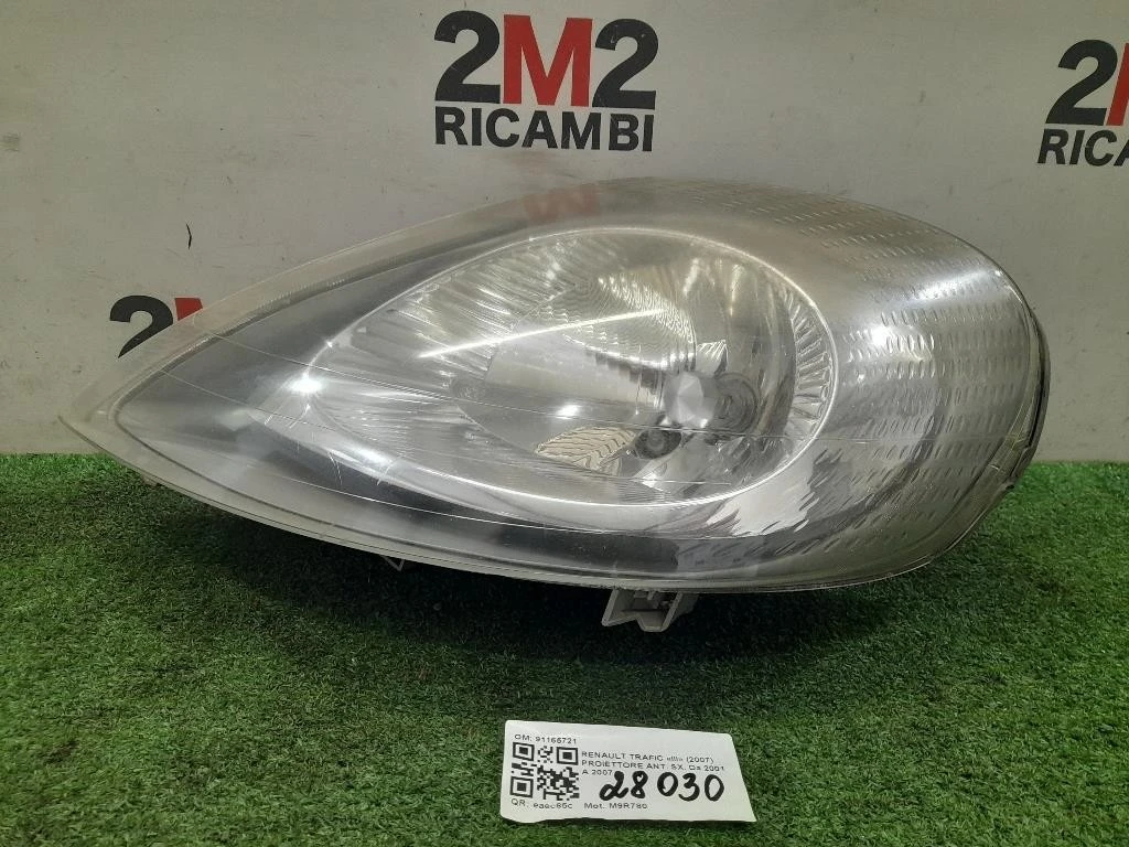 Proiettore ANT SX 91165721 Opel Vivaro A 2001