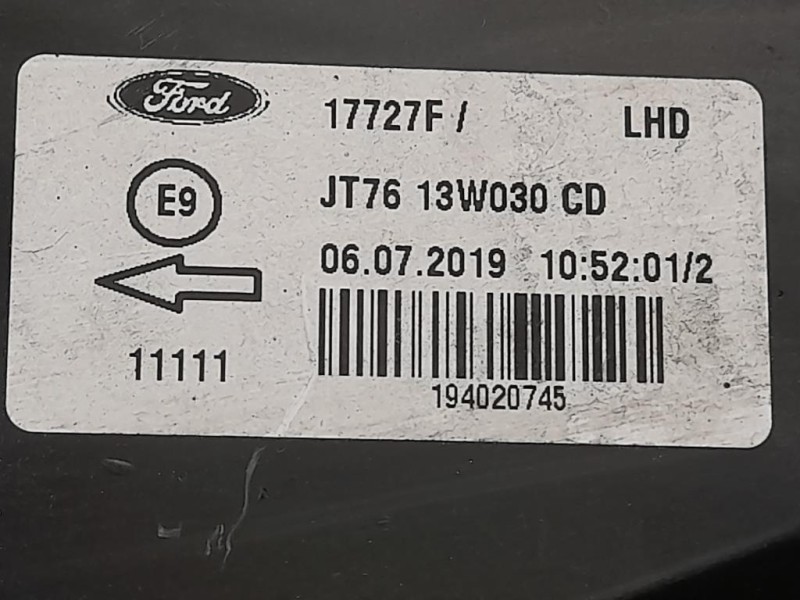 Proiettore ANT SX JT76 13W030 CD Ford Transit Courier 2018