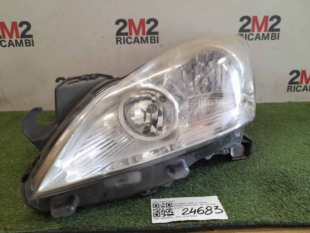 Proiettore ANT SX 9685472780 Peugeot 3008 I 2009