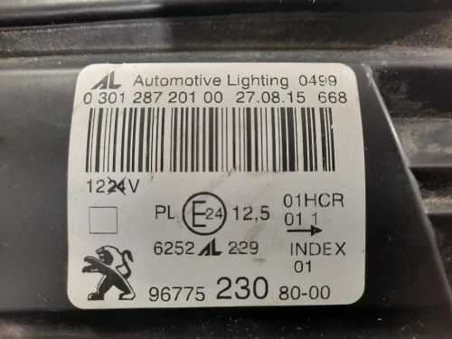 Proiettore ANT SX 9677523080-00 Peugeot 308 I SW 2012