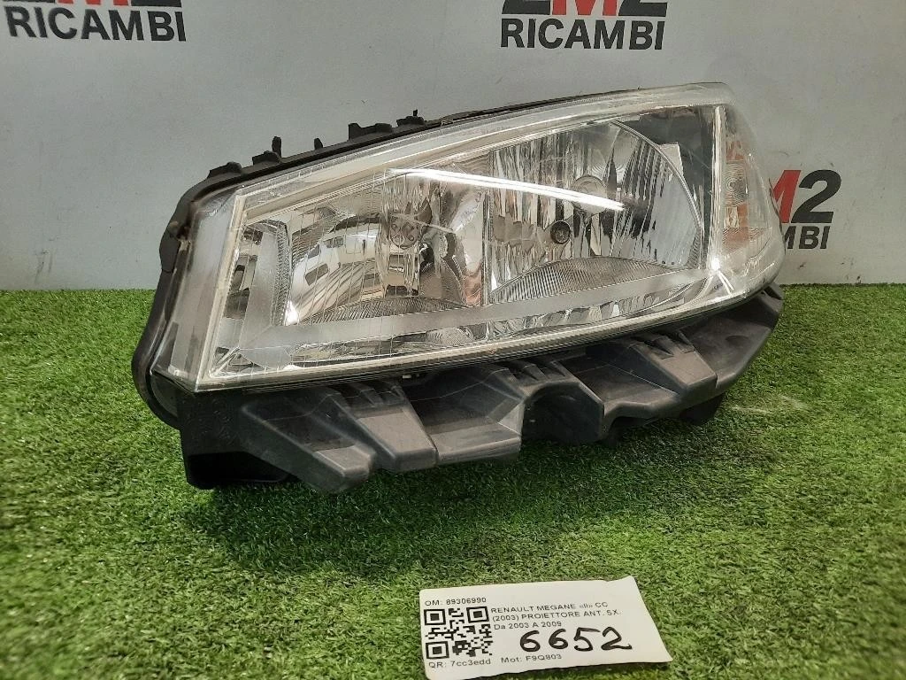 Proiettore ANT SX 89306990 Renault Megane II CC 2003
