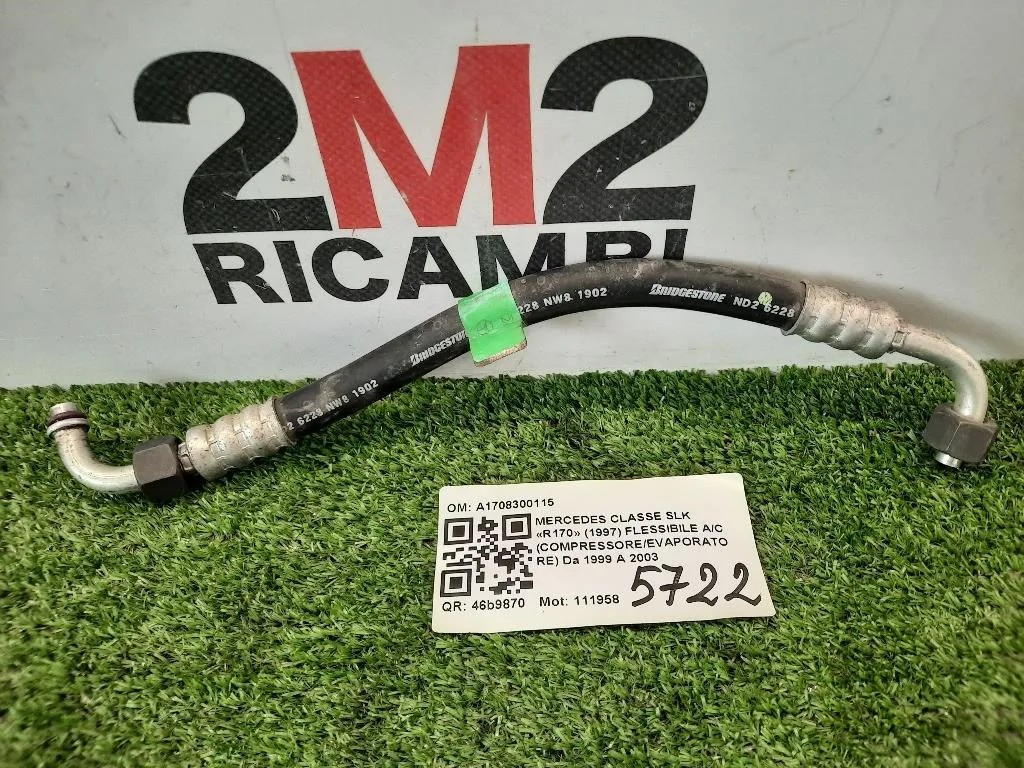 Flessibile AC Compressoreevaporatore A1708300115 Mercedes Classe SLK R170 1997