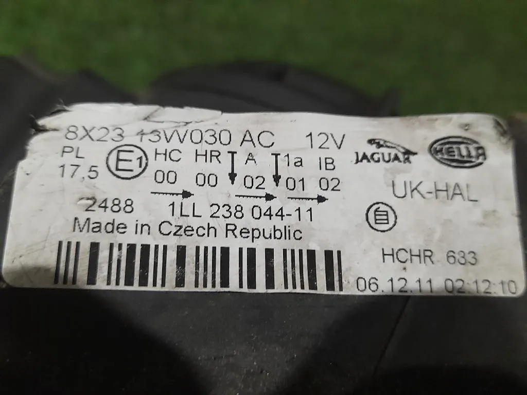 Proiettore ANT SX 8X2313W030 Jaguar XF I 2008