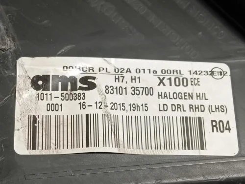 Proiettore ANT SX 83101 35700 Ssangyong Tivoli 2015