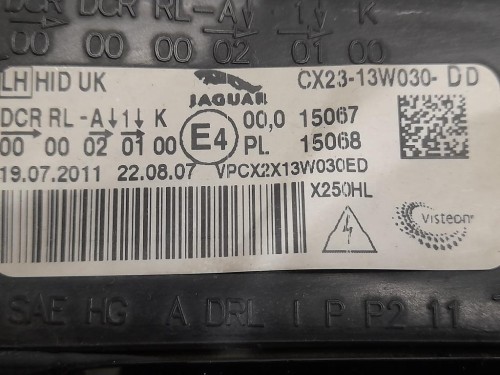 Proiettore ANT SX T2H24593 Jaguar XF II 2015