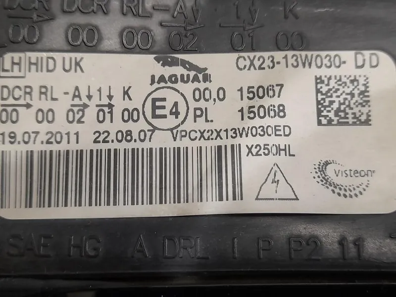 Proiettore ANT SX T2H24593 Jaguar XF II 2015