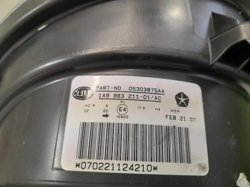 Proiettore ANT SX 98321501 Jeep Patriot 2007