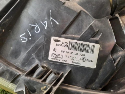 Proiettore ANT SX 811700D120 Toyota Yaris France II 2006