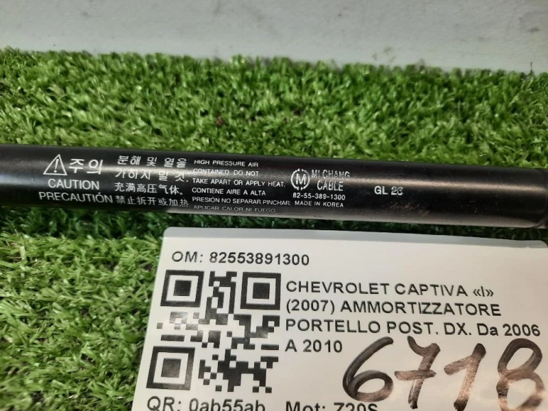 Ammortizzatore Portello POST DX 82553891300 Chevrolet Captiva I 2007